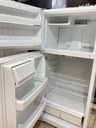 Hotpoint Used Refrigerator Top and Bottom 28x61 1/2” (White) 