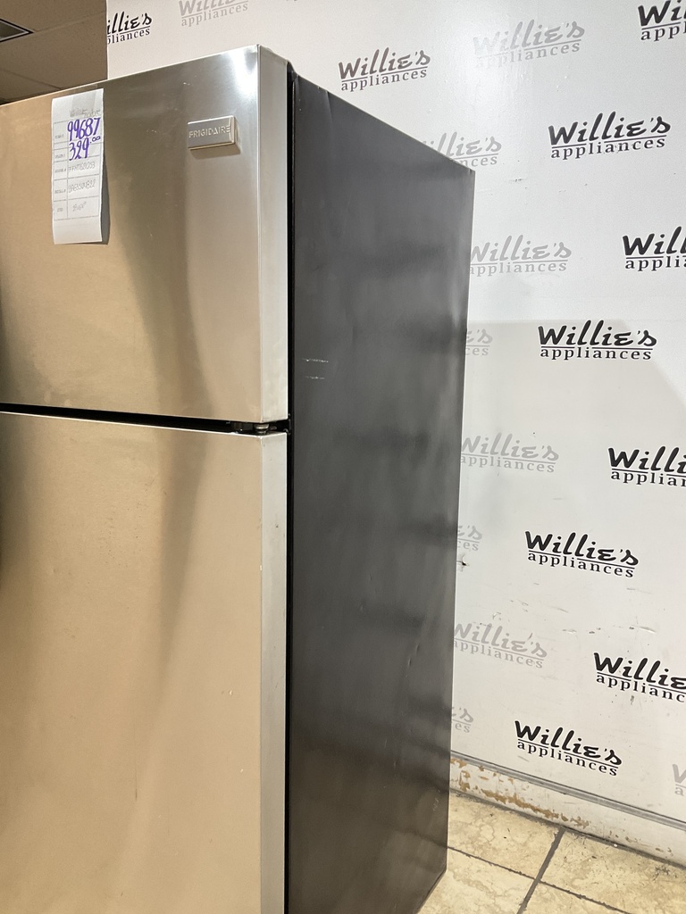 Frigidaire Used Refrigerator Top and Bottom 28x64 1/2” (Stainless Steel)