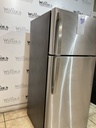 Ge Used Refrigerator Top and Bottom 28x64 (Stainless Steel) 