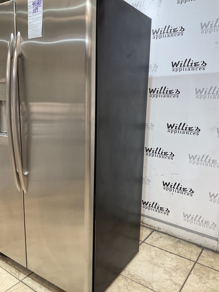 Ge Used Refrigerator Side by Side Counter Depth 36x69 (Stainless Steel) 