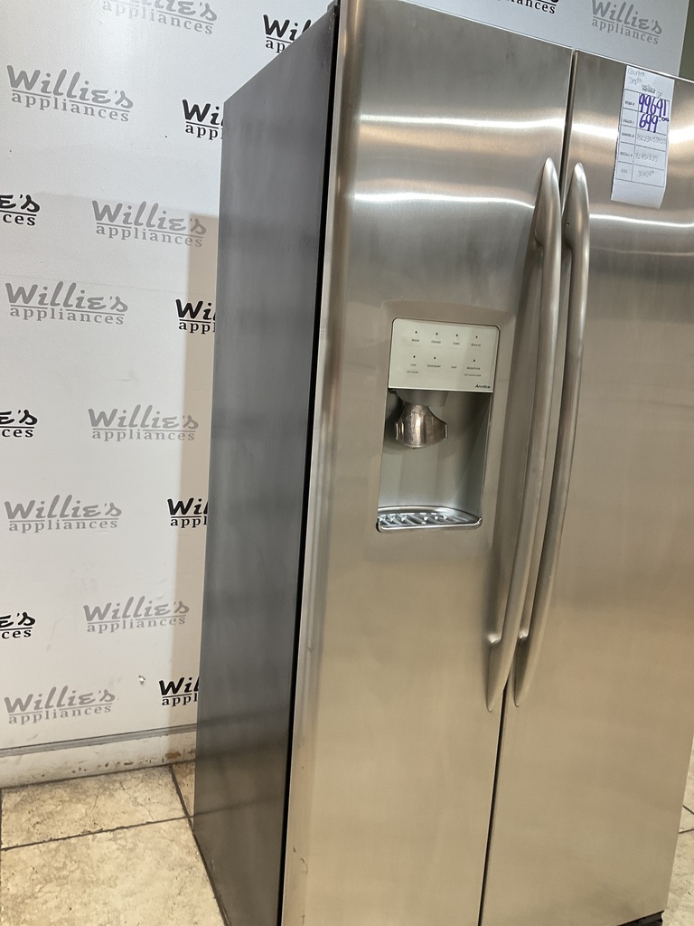 Ge Used Refrigerator Side by Side Counter Depth 36x69 1/2” (Stainless Steel) 