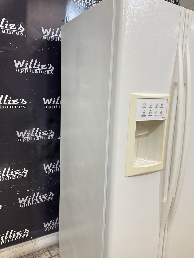 Ge Used Refrigerator Side by Side 36x69 (Bisque) 