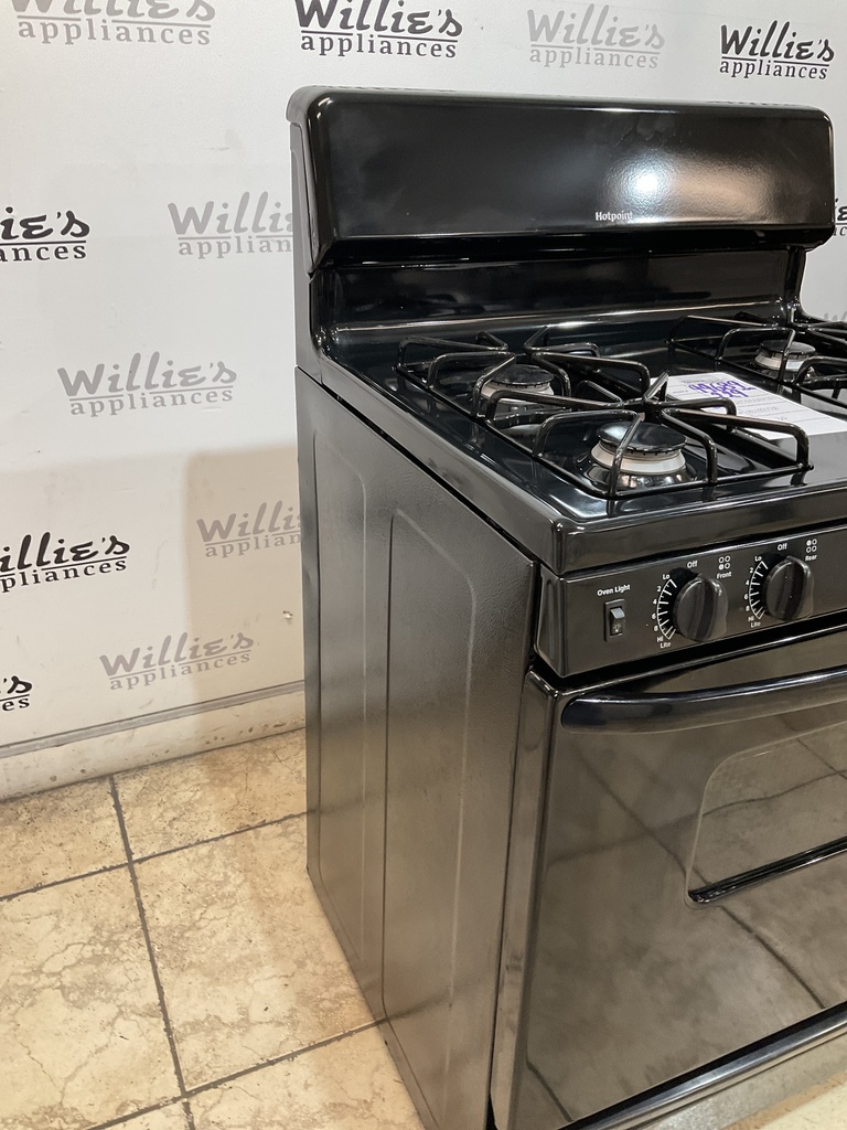 Hotpoint Used Natural Gas Stove 30inches (Black) 