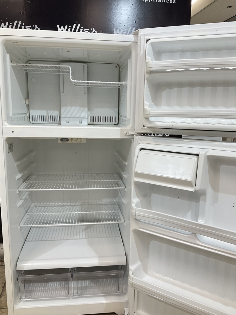 Hotpoint Used Refrigerator Top and Bottom 28x61 1/2” (White) 