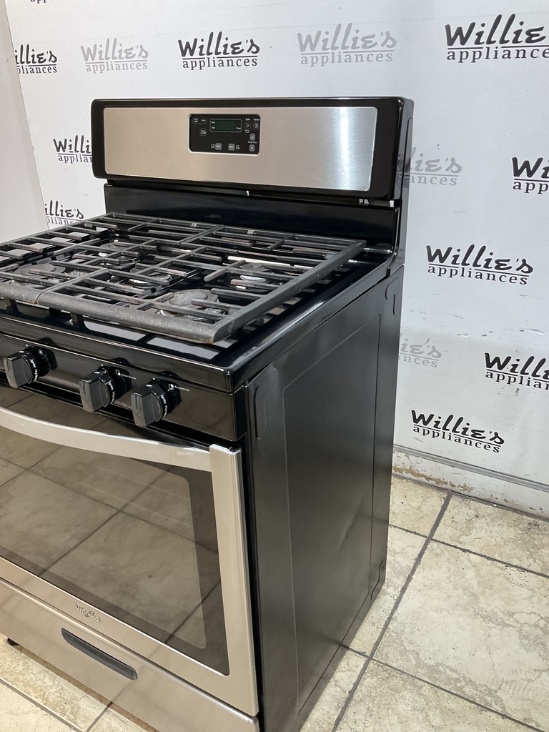 Whirlpool Used Natural Gas Stove 30inches (Stainless Steel) 