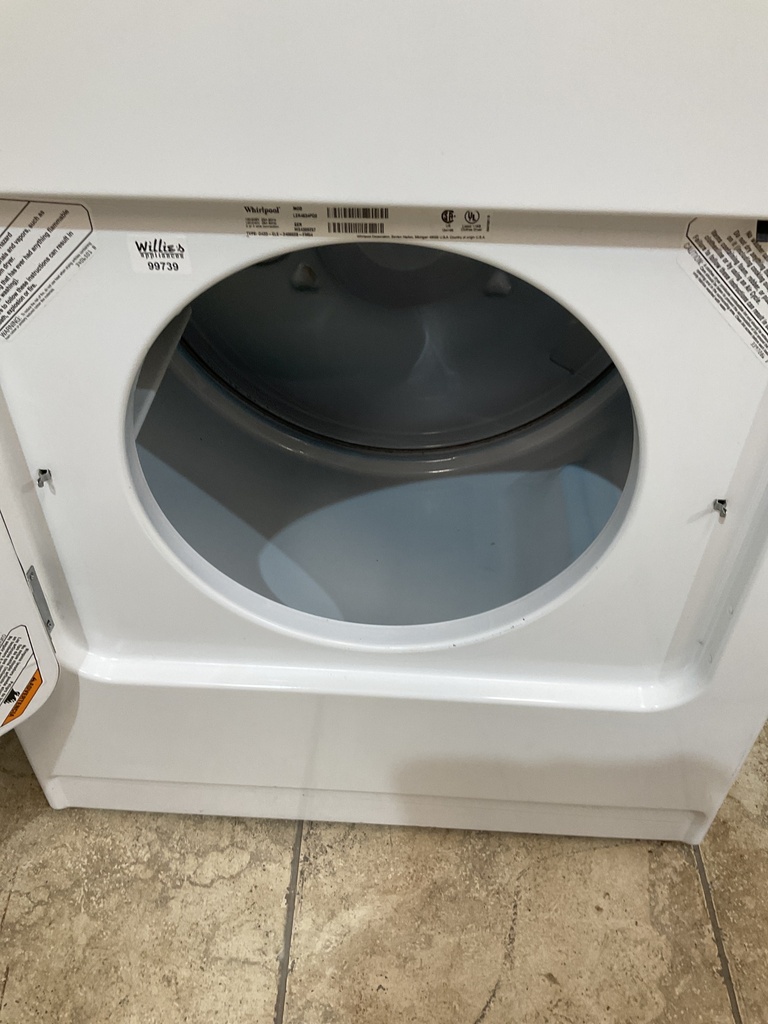 Whirlpool Used Electric Dryer 220volts (30 AMP) 29inches {3 prong} (White) 
