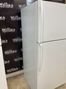Whirlpool Used Refrigerator Top and Bottom 33x65 1/2” (White) 