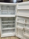 Whirlpool Used Refrigerator Top and Bottom 33x65 1/2” (White) 