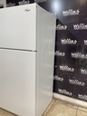 Whirlpool Used Refrigerator Top and Bottom 33x66 (White) 