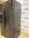 Ge Used Refrigerator Side by Side 36x69 Counter Depth (Black)