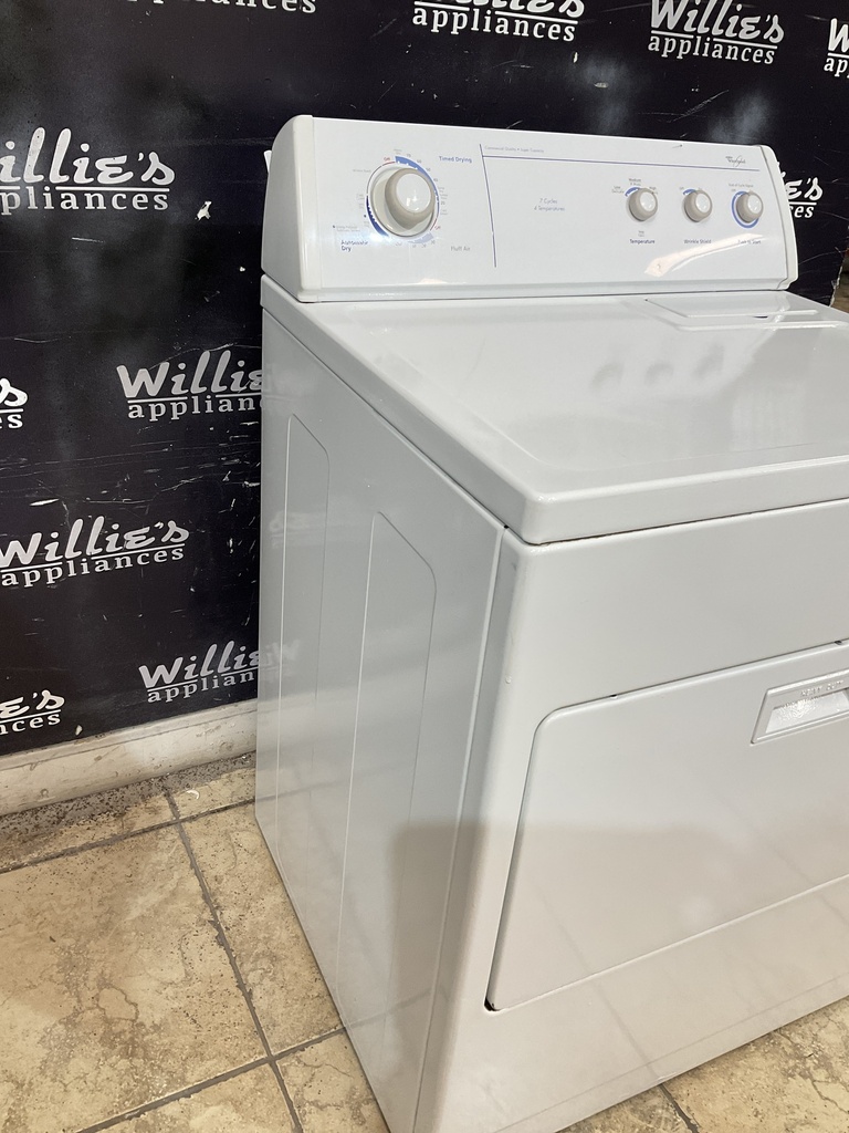 Whirlpool Used Electric Dryer 220volts (30 AMP) 29inches {4 prong} (White) 