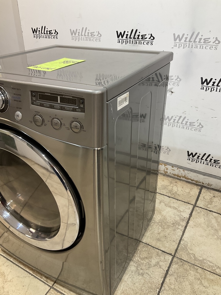 Lg Used Electric Dryer 220volts (30 AMP) 27inches {no cord}  (Grey) 