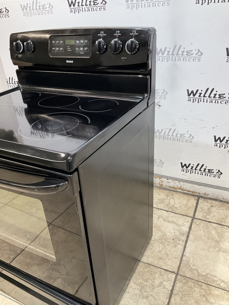 Kenmore Used Electric Stove 220volts (40/50 AMP) 30inches {no cord} (Black) 