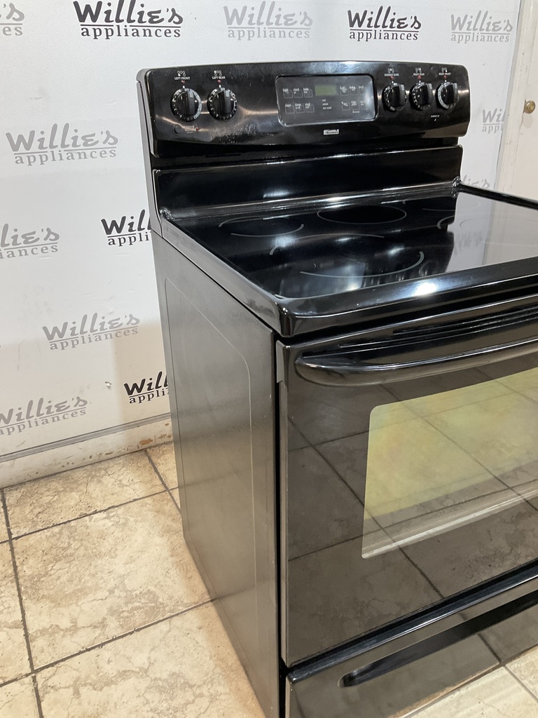 Kenmore Used Electric Stove 220volts (40/50 AMP) 30inches {no cord} (Black) 