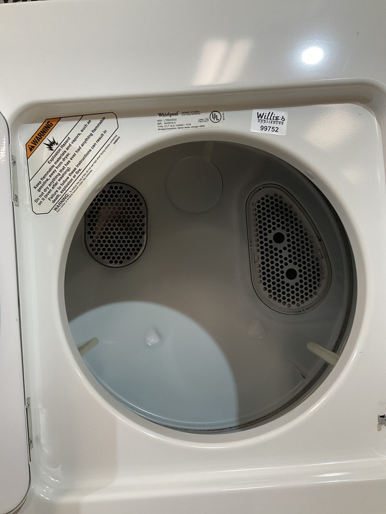 Whirlpool Used Electric Unit Stackable 220volts (30AMP) 24x71 1/2” (White)