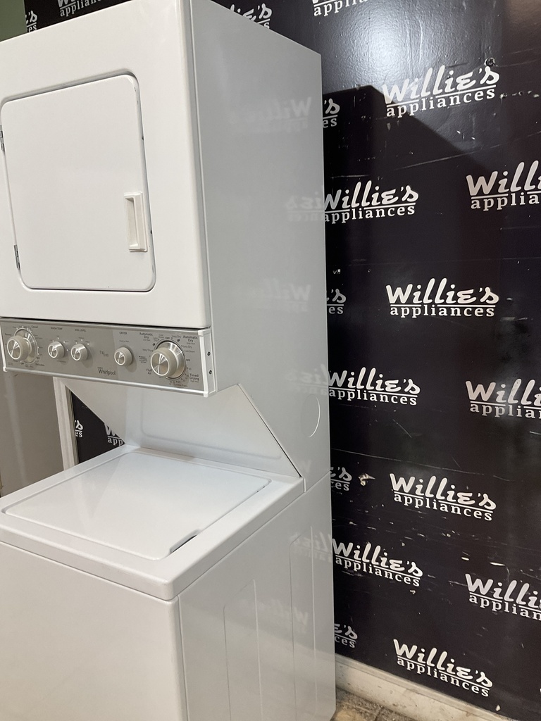 Whirlpool Used Electric Unit Stackable 220volts (30 AMP) 24x71 {4 prong} (White) 