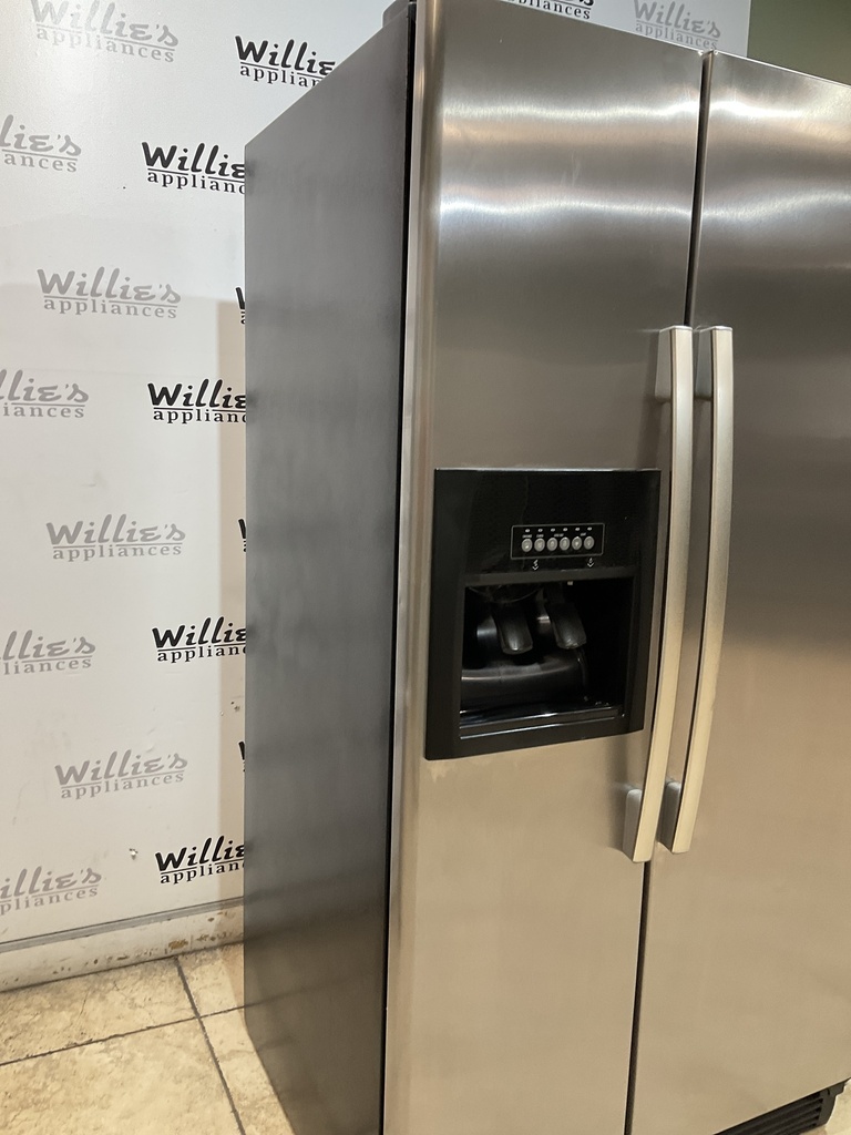 Whirlpool Used Refrigerator Side by Side 36x68 1/2” (Stainless Steel) 