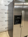Whirlpool Used Refrigerator Side by Side 36x68 1/2” (Stainless Steel) 