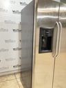 Ge Used Refrigerator Side by Side 36x68 1/2“ (Stainless Steel) 