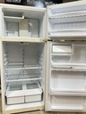 Ge Used Refrigerator Top and Bottom 28x67 (Bisque) 
