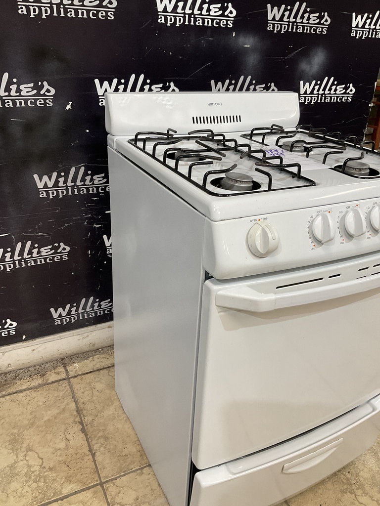 Hotpoint Used Natural Gas Stove 24inches (White) 