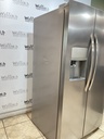 Frigidaire Used Refrigerator Side by Side 36x69 1/2” (Stainless Steel) 