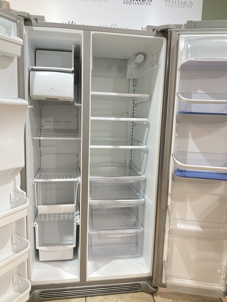 Frigidaire Used Refrigerator Side by Side 36x69 1/2” (Stainless Steel) 