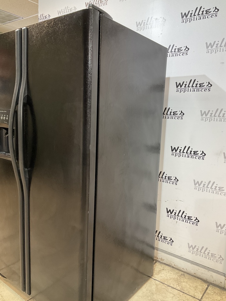 Frigidaire Used Refrigerator Side by Side 36 1/2” x 68” (Black) 