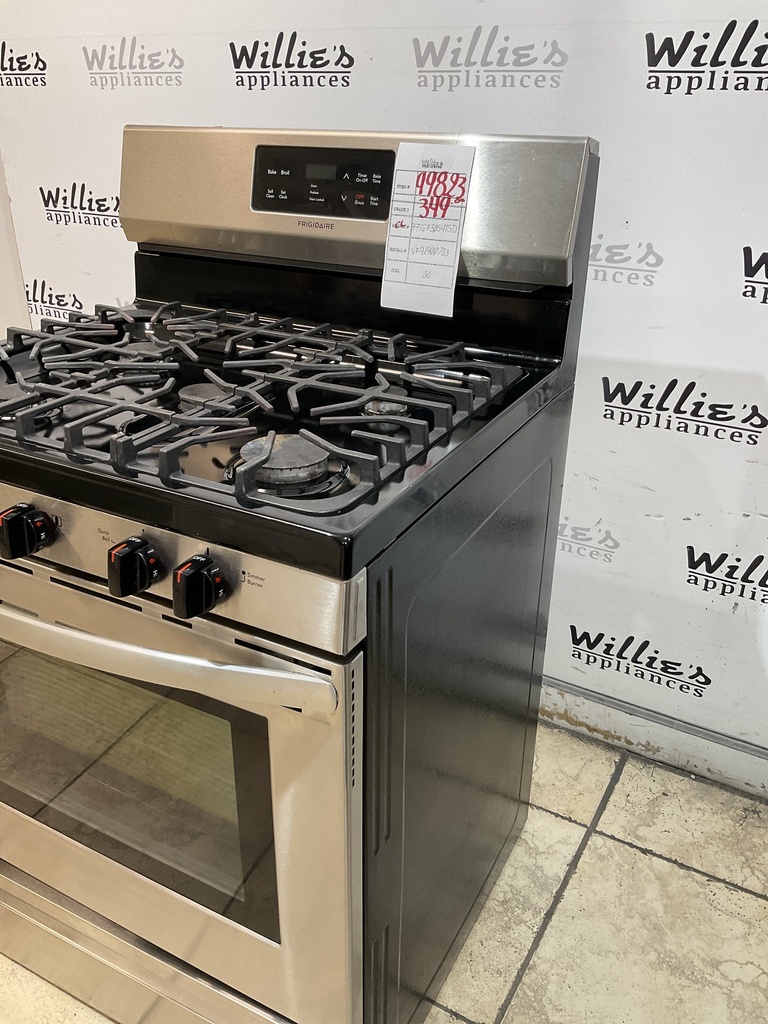 Frigidaire Used Natural Gas Stove 30inches (Stainless Steel) 