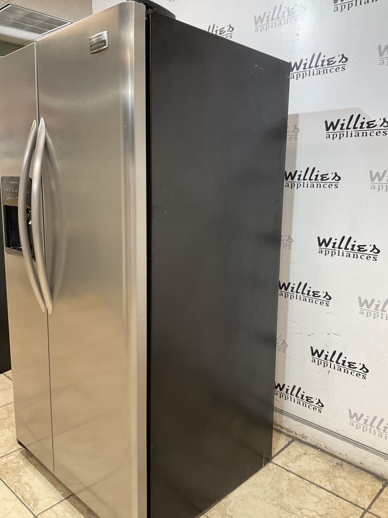 Frigidaire Used Refrigerator Side by Side 36x68 1/2” (Stainless Steel) 