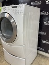 Whirlpool Used Electric Dryer 220volts (30 AMP) 27inches {3 prong} (White) 