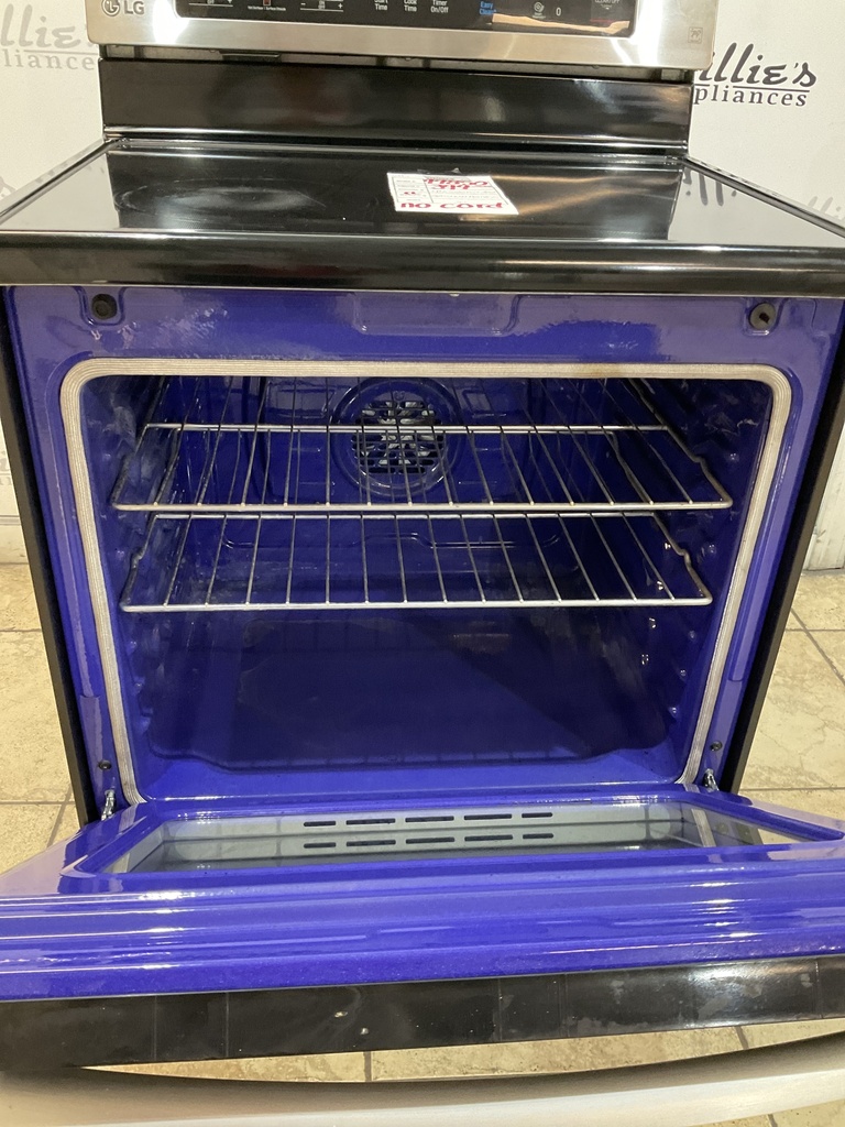 Lg Used Electric Stove 220volts (40/50 AMP) 30inches {no cord} (Stainless Steel) 