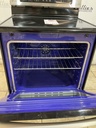 Lg Used Electric Stove 220volts (40/50 AMP) 30inches {no cord} (Stainless Steel) 