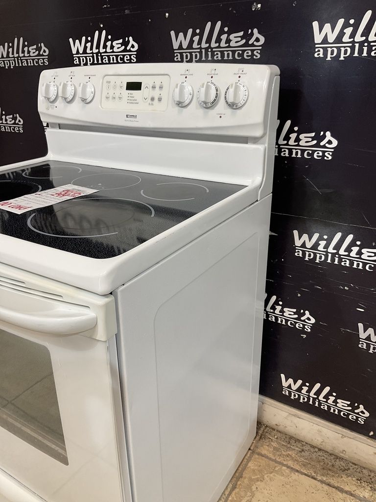 Kenmore Used Electric Stove 220volts (40/50 AMP) 30inches {no cord} (White) 