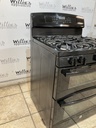 Ge Used Natural Gas Stove Double Oven 30inches (Black) 