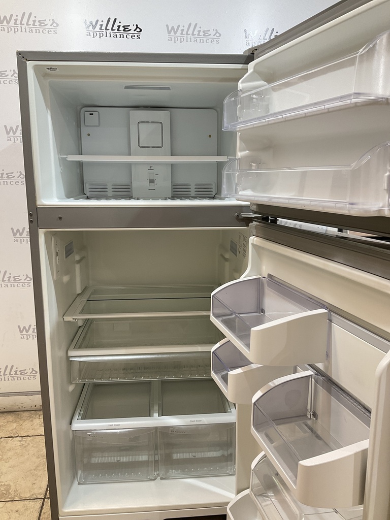 Frigidaire Used Refrigerator Top and Bottom 30x66 (Stainless Steel) 