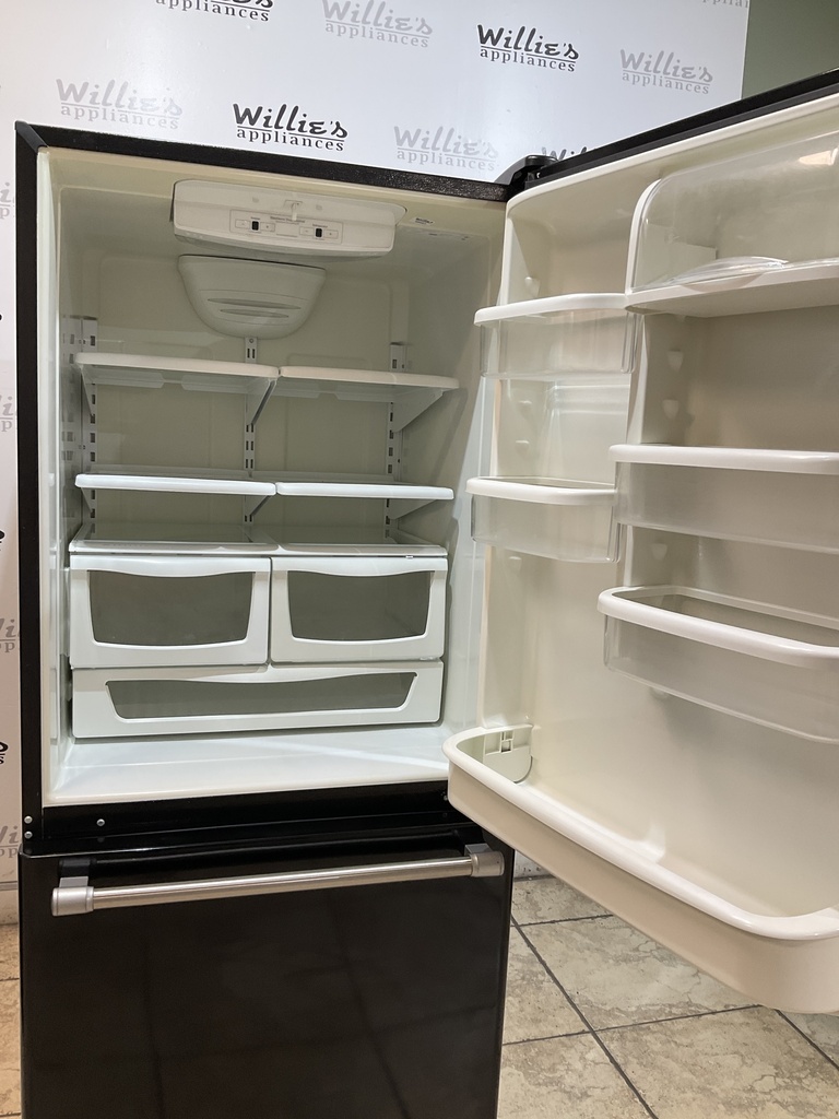 Maytag Used Refrigerator Top and Bottom Mount 30x65 1/2” (Black) 