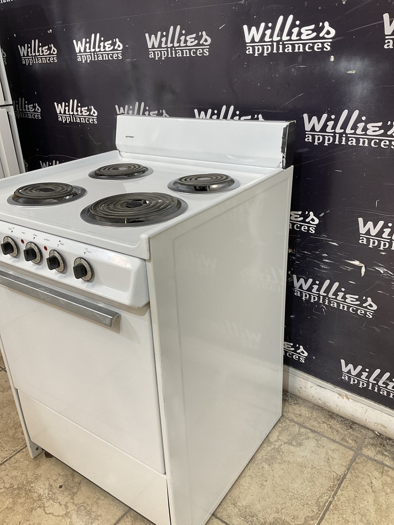 Hotpoint Used Electric Stove 220volts (40/50 AMP) 24inches {3 prong} (White) 