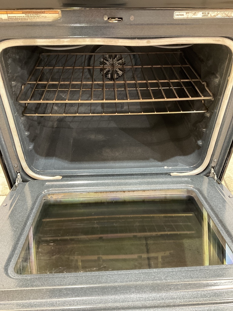 Whirlpool Used Electric Stove 220volts (40/50 AMP) 30inches {no cord} (Stainless Steel) 