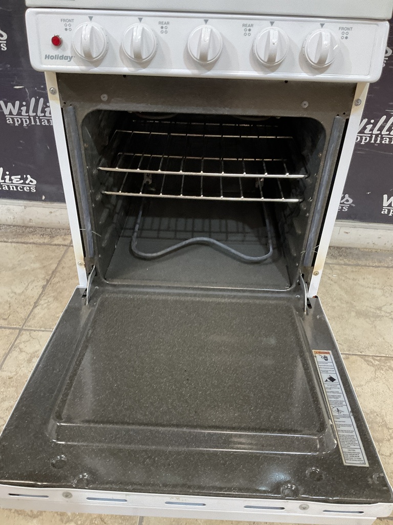 Holiday Used Electric Stove 220volts (40/50 AMP) 20inches {3 prong} (White) 