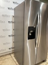 Whirlpool Used Refrigerator Side by Side 36x69 1/2” (Stainless Steel) 