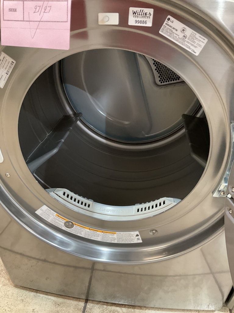 Lg Used Natural Gas Set Washer/Dryer Front-load 27inches (Grey) 
