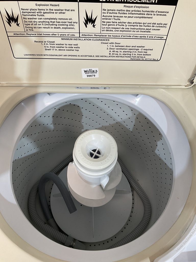 Whirlpool Used Washer Top-load 27inches (Bisque) 