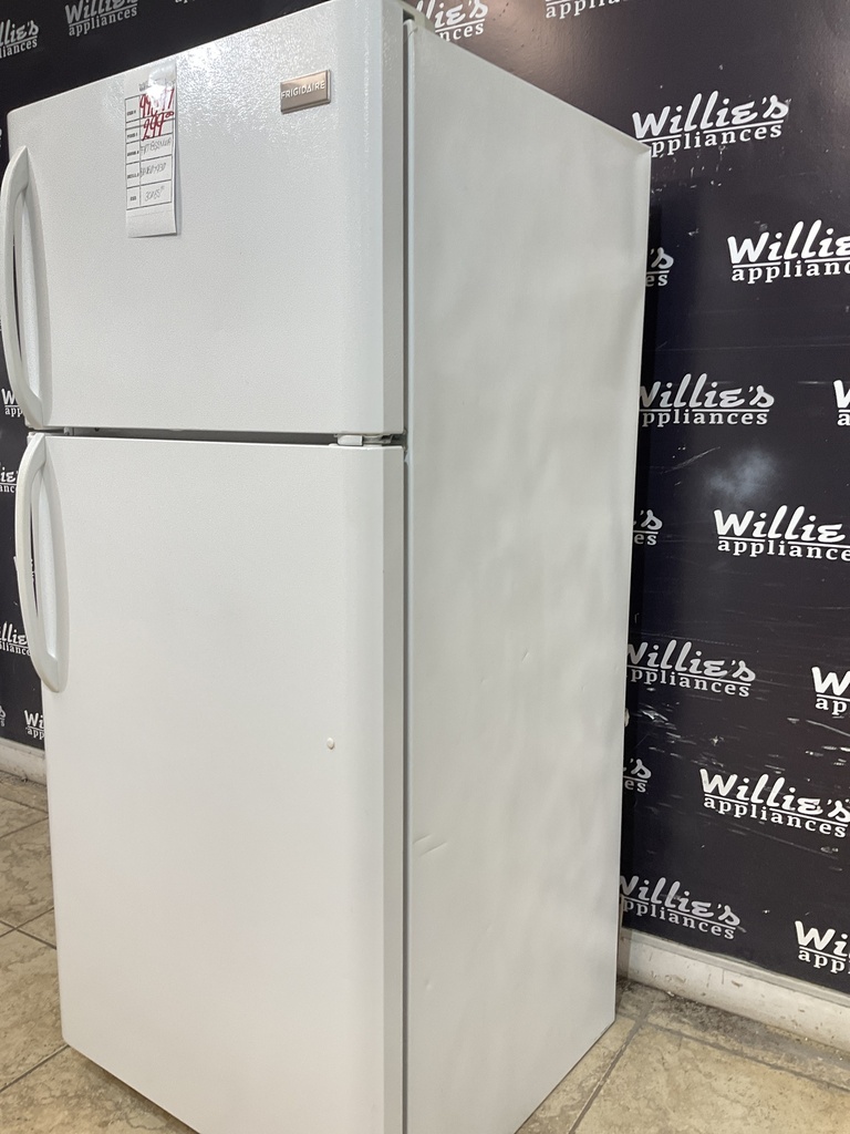 Frigidaire Used Refrigerator Top and Bottom 30x65 1/2” (White) 