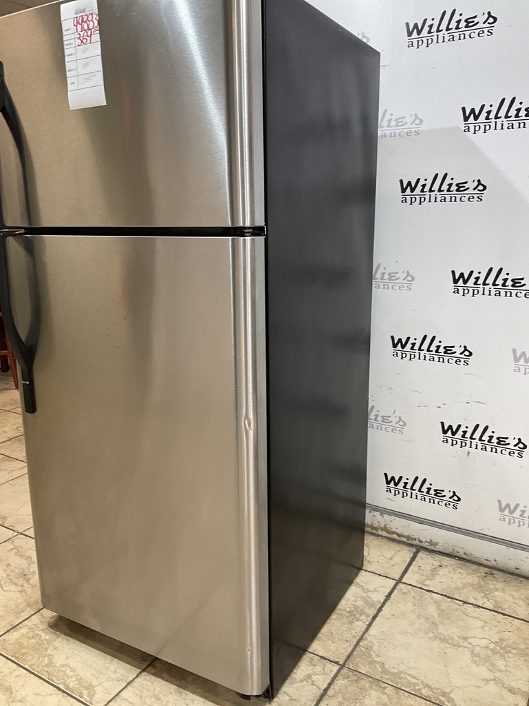 Frigidaire Used Refrigerator Top and Bottom 30x65 1/2” (Stainless Steel) 