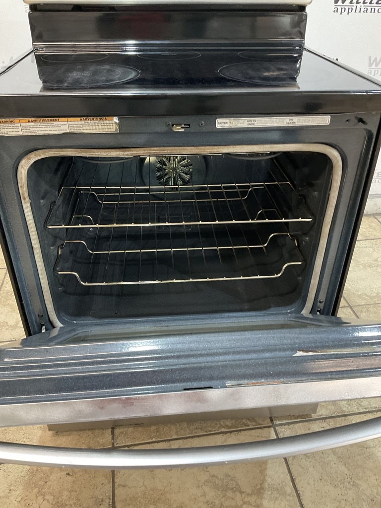 Whirlpool Used Electric Stove 220volts (40/50 AMP) 30inches {no cord} (Stainless Steel) 