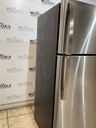 Ge Used Refrigerator Top and Bottom 28x64 1/2” (Stainless Steel) 
