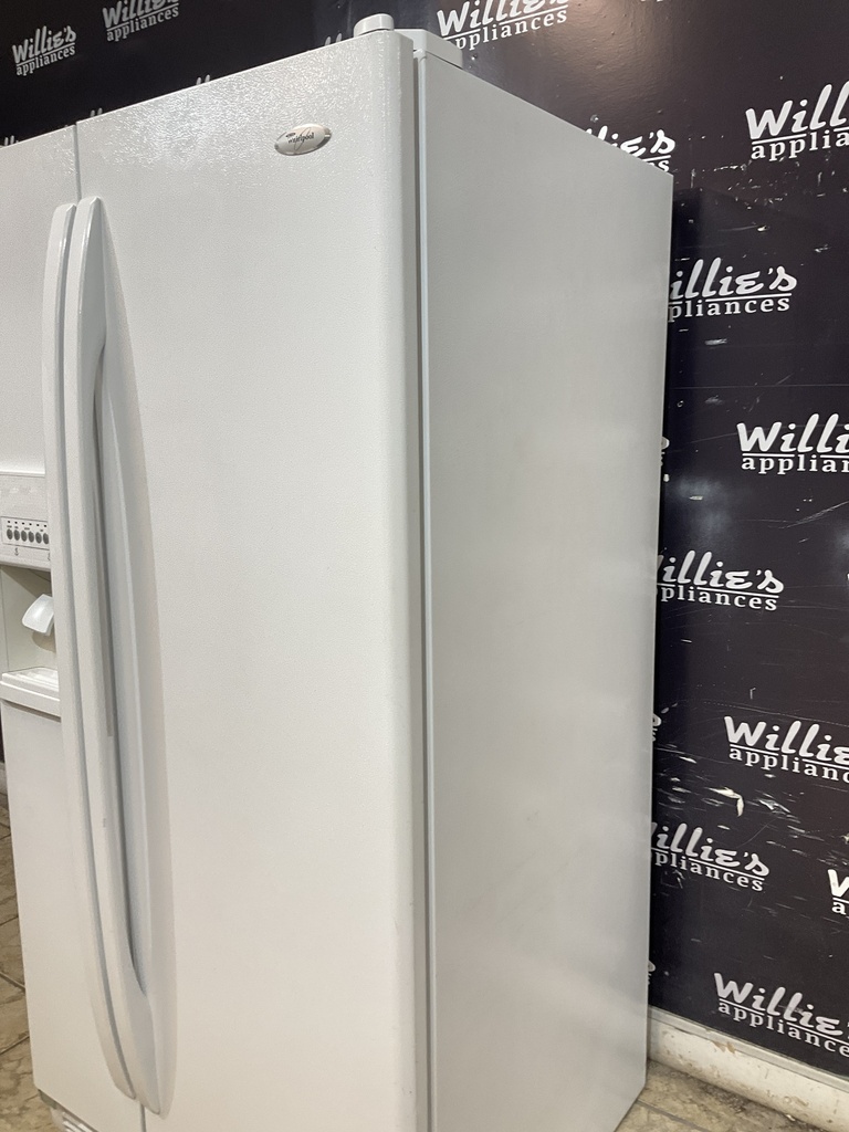 Whirlpool Used Refrigerator Side by Side 33x67 (White) 