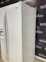 Whirlpool Used Refrigerator Side by Side 33x67 (White) 