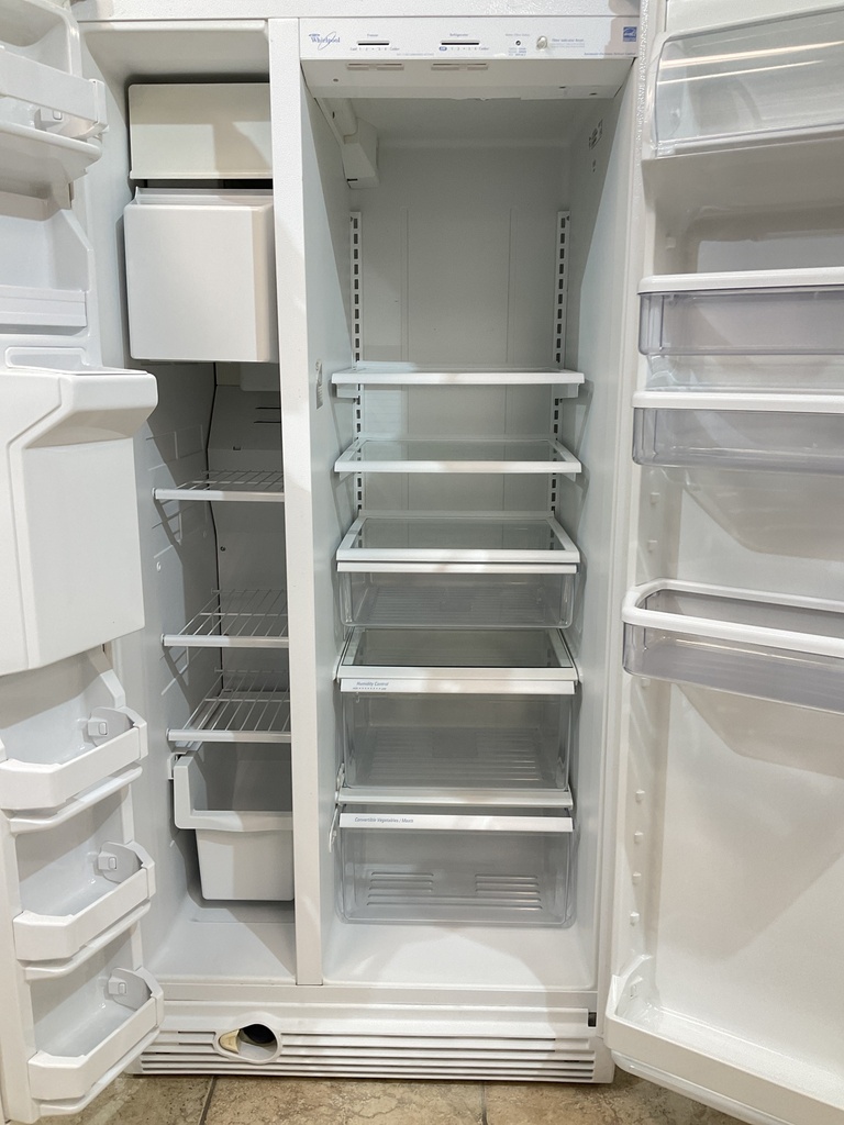 Whirlpool Used Refrigerator Side by Side 33x67 (White) 